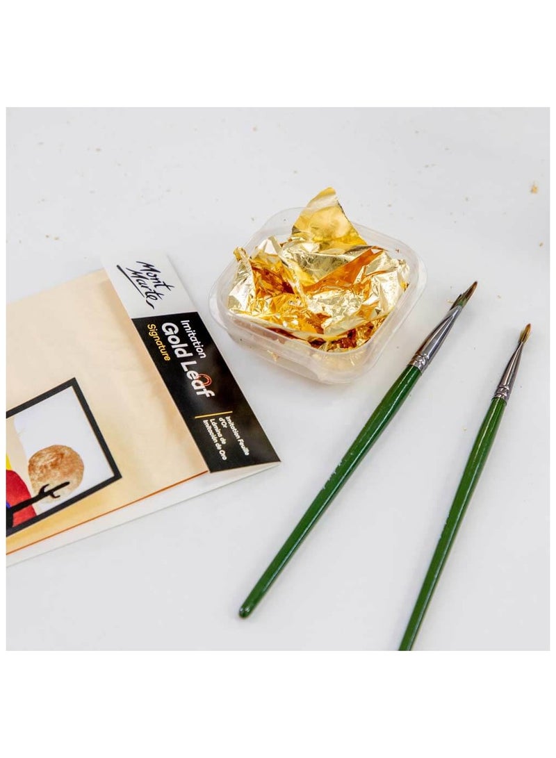 Mont Marte Imitation Gold Leaf 14x14cm - 25 Sheets