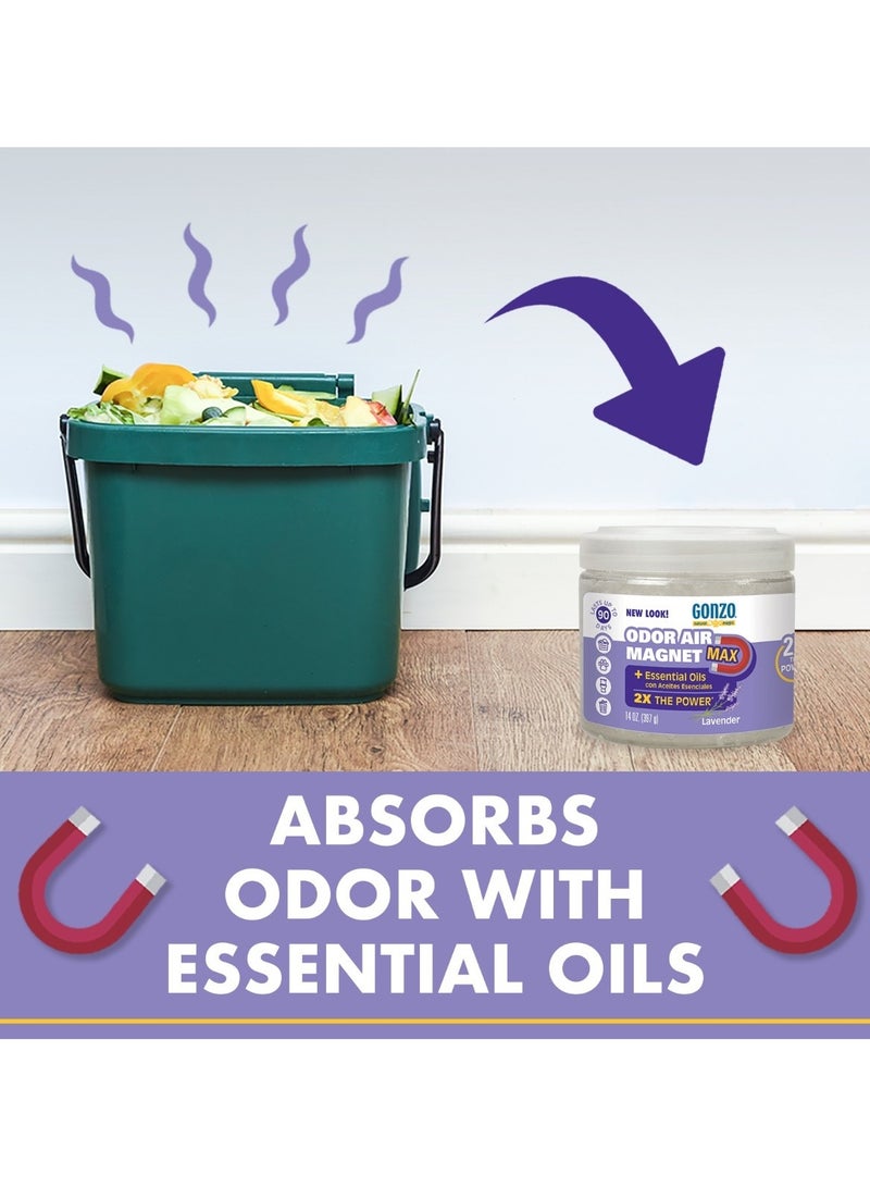 Gonzo Naturally Pure Odor Removing Gel Lavender