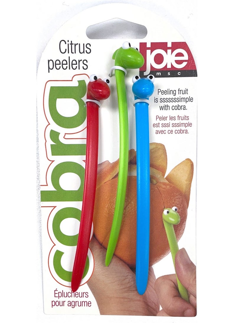 Joie Cobra Citrus Peeler Set - Assorted Colors
