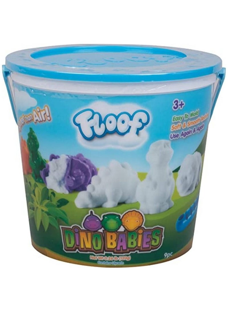 Floof Dino Babies Bucket - Premium Indoor Snow Toys