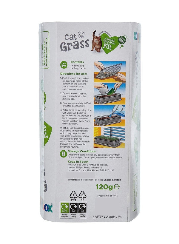Webbox Cat Grass Complete Easy Grow Kit 120G