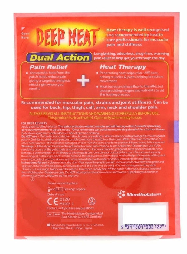 Deep Heat Pain Relief Patch 1'S - DEEP HEAT