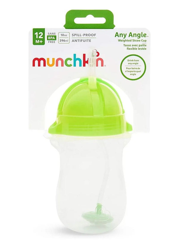 Munchkin Tip And Sip Weighted Straw Cup - Green