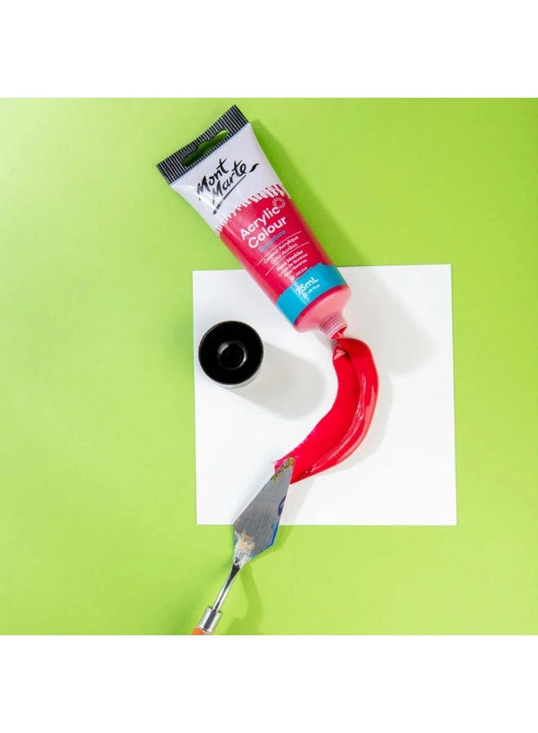Mont Marte Acrylic Colour Paint Tube 75 ML Rose Madder