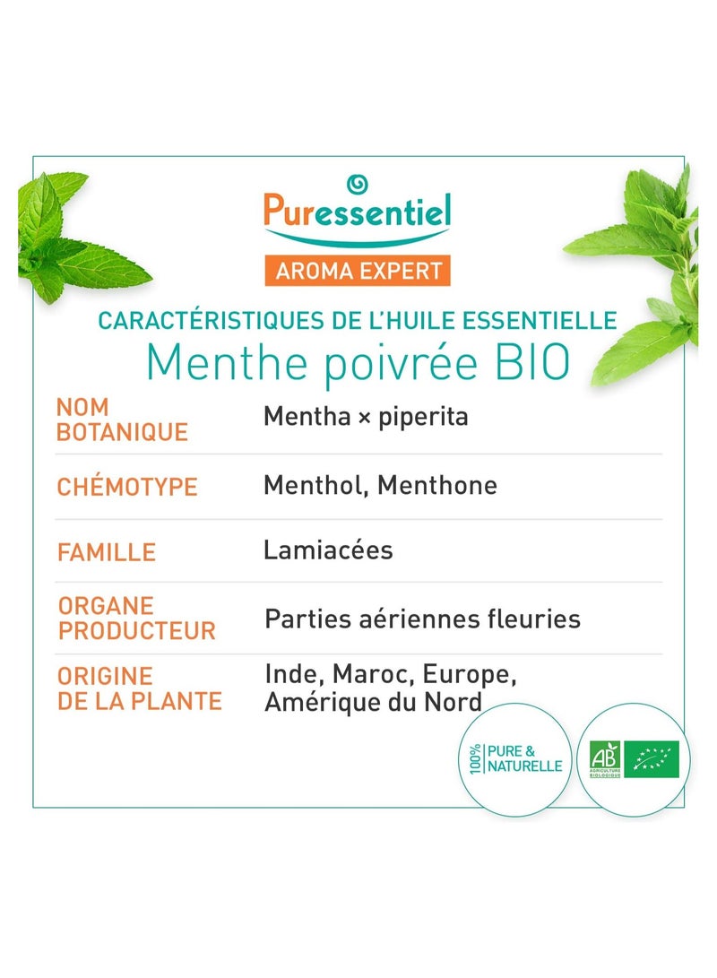 Organic Peppermint Essential Oil 10 ML Puressentiel