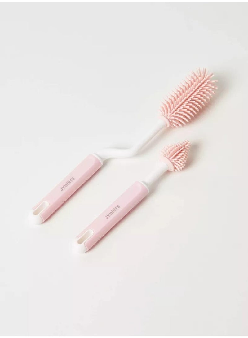 JUNIORS Silicone Bottle and Nipple Brush Set