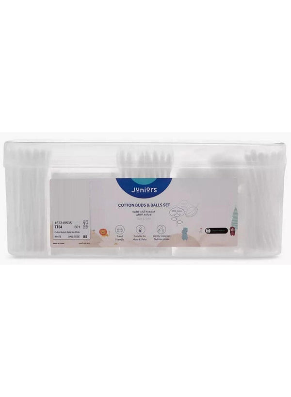 JUNIORS Cotton Buds And Balls Set for Newborn Care