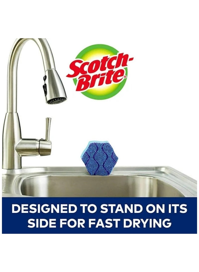 Scotch Brite Dotted Scrubbers Sponges Blue Pack