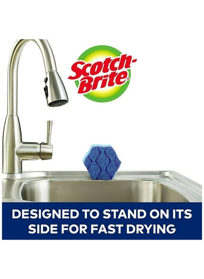 Scotch Brite Dotted Scrubbers Sponges Blue Pack