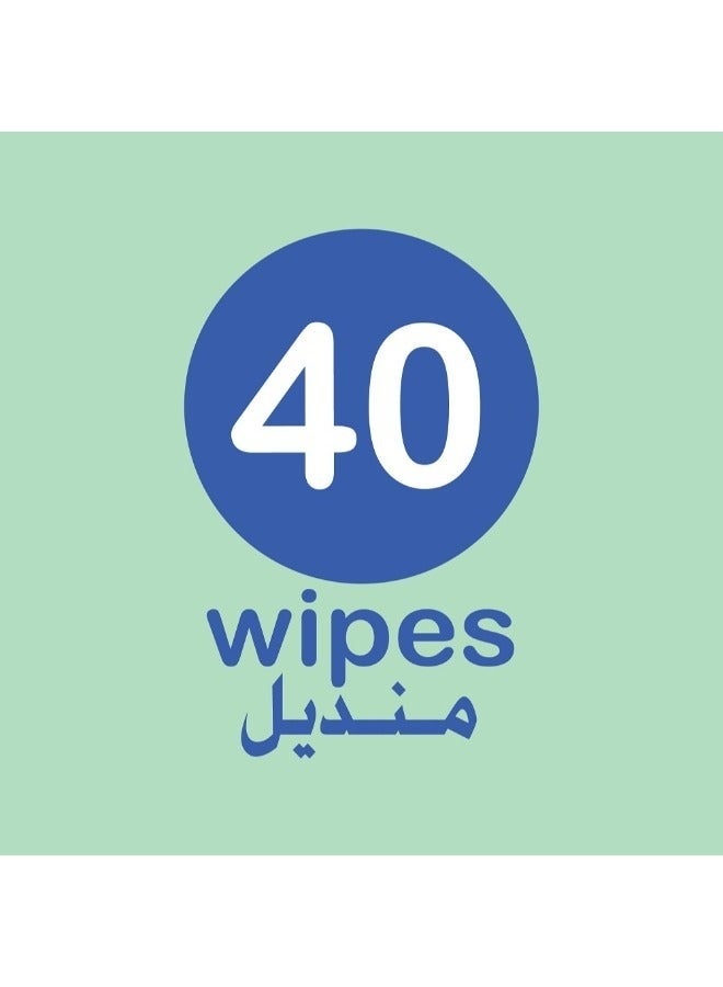 Alokozay Ultra Sensitive Wet Wipes 40 Pcs Pack