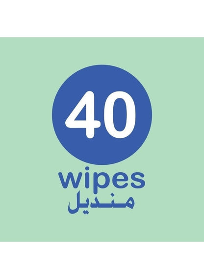 Alokozay Ultra Sensitive Wet Wipes 40 Pcs Pack