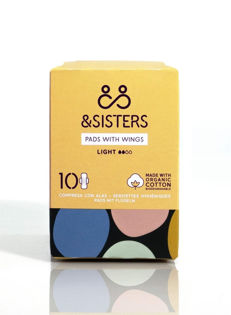 Organic Cotton Light Pads With Wings - &SISTERS