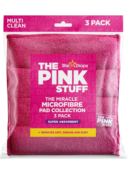dry test, microfibre pad, microfibre pad collection, miracle microfibre, miracle microfibre pad, pad care, pad collection, pads make, pink stuff, pink stuff miracle, stainless steel, star drops, stuff miracle, stuff miracle microfibre, wipes key