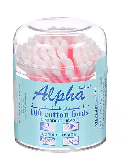 Alpha Cotton Buds 100 Pieces Pack - Premium Care