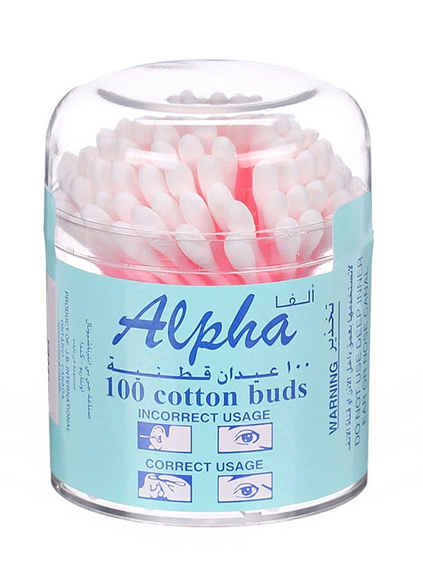Alpha Cotton Buds 100 Pieces Pack - Premium Care
