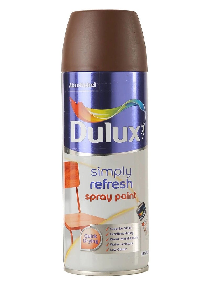 Dulux Simply Refresh Spray Paint 400 ML Matt Dark Brown