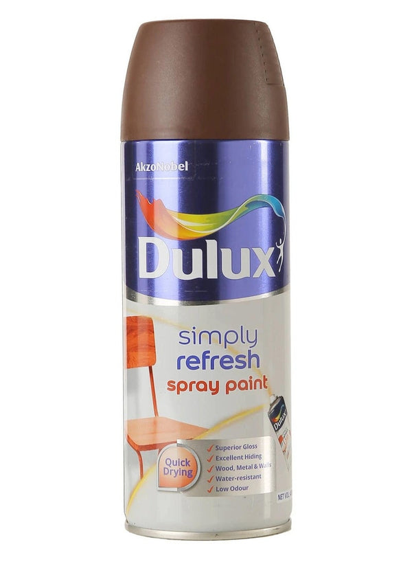 Dulux Simply Refresh Spray Paint 400 ML Matt Dark Brown