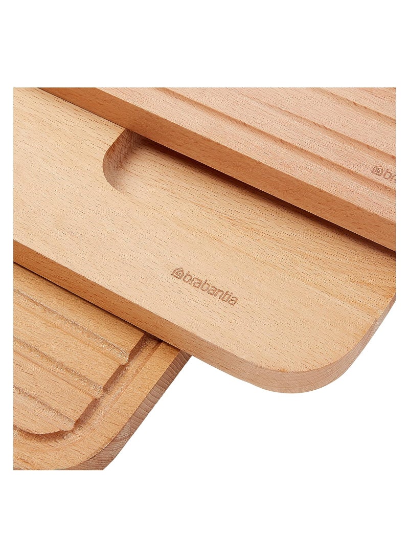 Brabantia 3 Piece Wooden Chopping Board Set