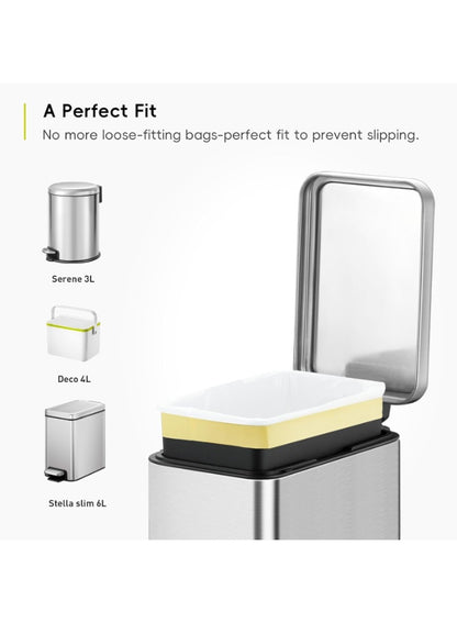 3-6 litre, 3-6 litre capacity, bin fit, bin liners, bins 3-6, bins 3-6 litre, eko, eko 3-6, eko bin, eko eva, kitchen bins, kitchen bins 3-6, litre capacity, neat fit, open top