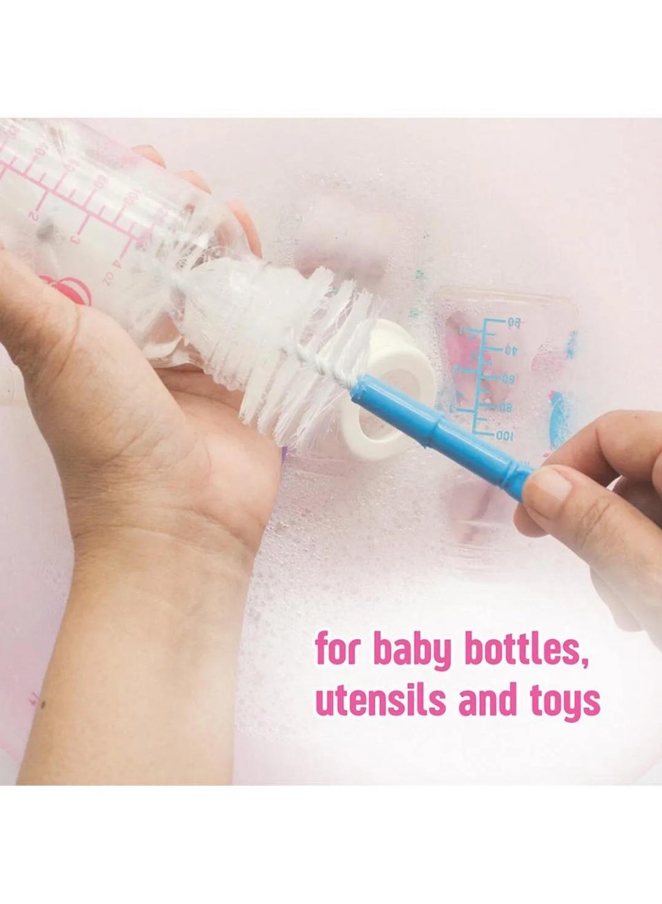 baby bottle, baby care, charmm, cleaner 500ml, dermatologically tested, every day, food oils, free skin, hypoallergenic, plant based, sensitive skin, toy cleaner, toy cleaner 500ml, type baby