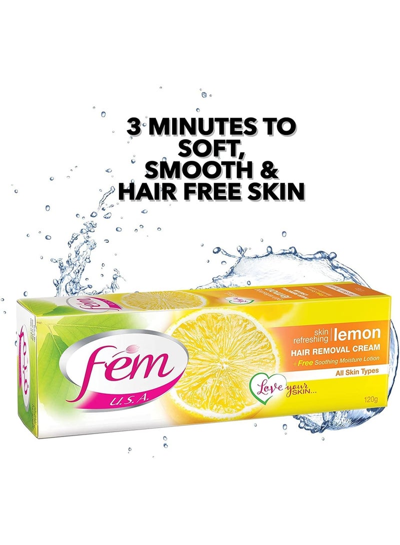 Fem Skin Refreshing Hair Removal Cream with Lemon