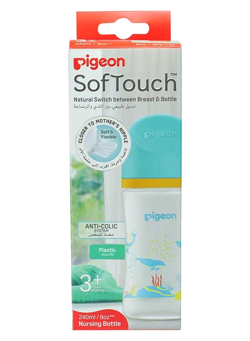 Pigeon Softouch Nursing Bottle 240ML Blue