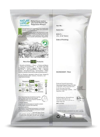 Organic Biryani Basmati Rice 1 Kg - NATURE LAND ORGANICS