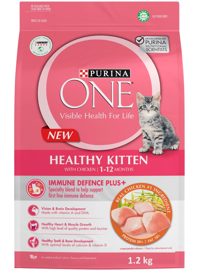 Purina ONE Healthy Kitten Dry Food 1.2 Kg