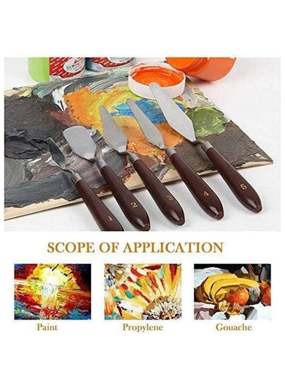 Stainless Steel Palette Knives Set - Generic