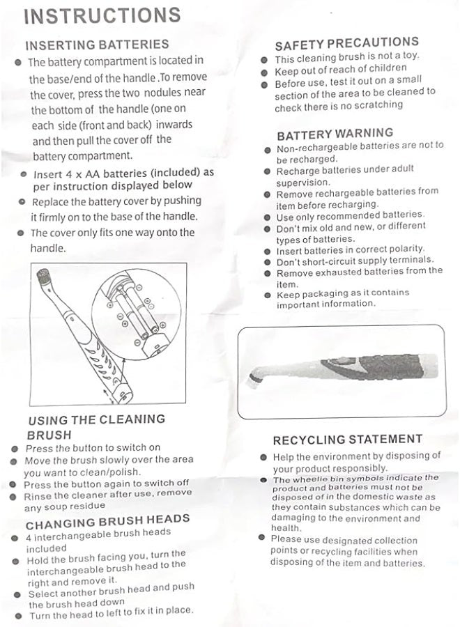 Household Cleaning Brush, Pink, Stardrops