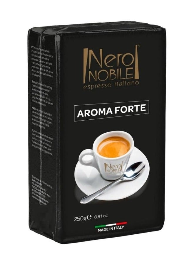 Nero NOBILE Italian Espressoaroma Forte Ground Coffee