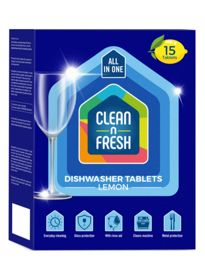 7 In 1 Dishwasher Tablets Lemon - CLEAN N FRESH