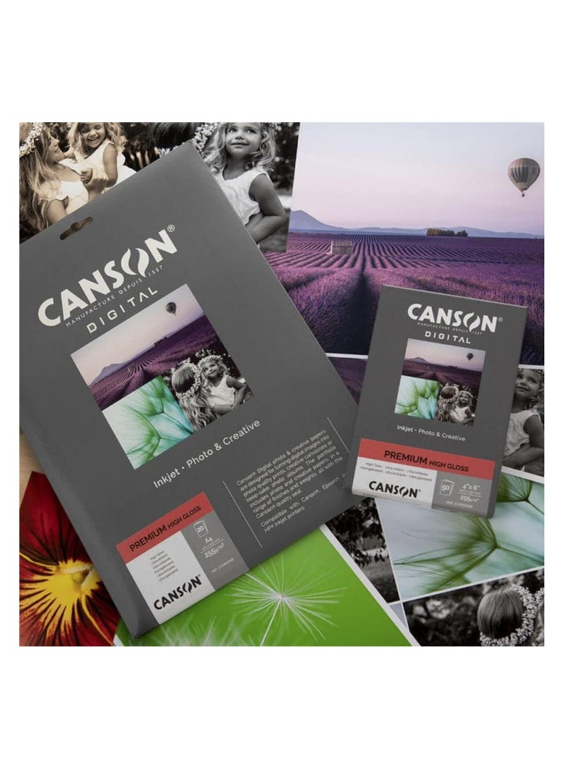 CANSON Digital Premium High Gloss A4 20 Sheets
