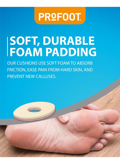brands 6pcs, callus cushions, callus cushions soft, cushioning foam, cushioning foam instant, cushions soft, cushions soft cushioning, foam instant, foam instant relief, hypoallergenic, instant relief, painful calluses, profoot, soft cushioning, soft cush