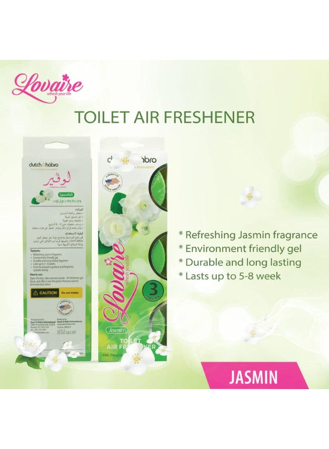 air freshner, air freshner jasmin, bowl rim, cool dry, dutch & habro, flush non, freshner jasmin, gel based, lovaire toilet, lovaire toilet air, non toxic, setup gel, toilet air, toilet air freshner, type gel
