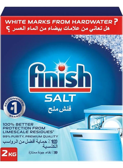 Finish Dishwasher Salt 2KG - Premium Cleaning Solution