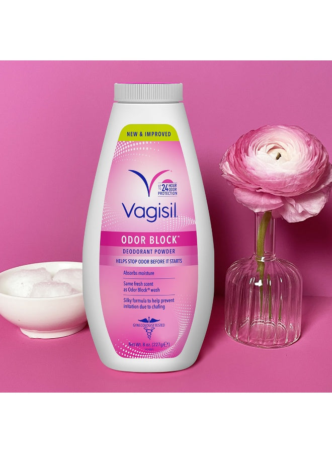 227g stay, aloe vera, block deodorant, block deodorant powder, chafing 227g, deodorant powder, dry silky, fresh dry, keep skin, odor block, odor block deodorant, prevents chafing, prevents chafing 227g, stop odor, vagisil