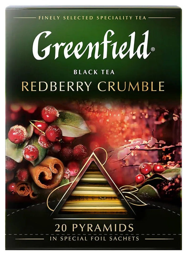 Greenfield Black Tea Redberry Crumble 20 Tea Bags