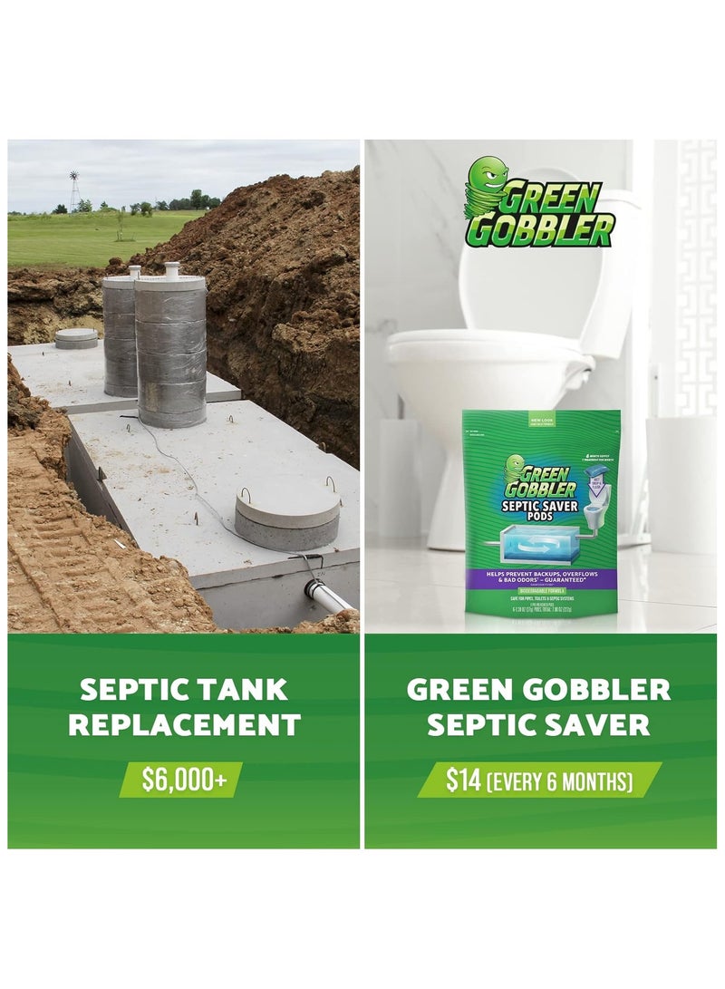 Green Gobbler Septic Saver Pods 222g