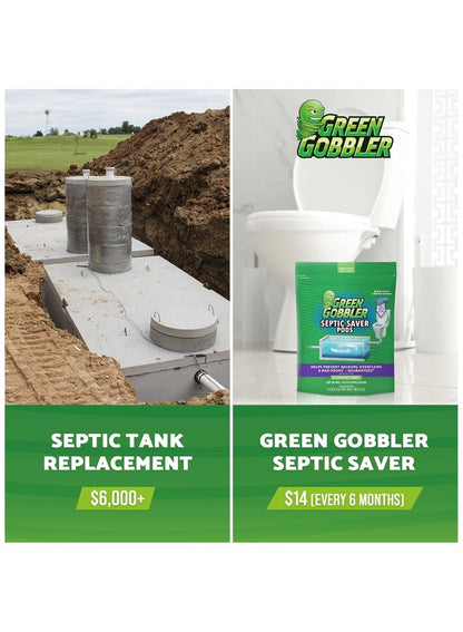 Green Gobbler Septic Saver Pods 222g