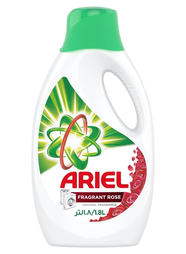 Ariel Power Gel Liquid Detergent Fragrant Rose 1.8L
