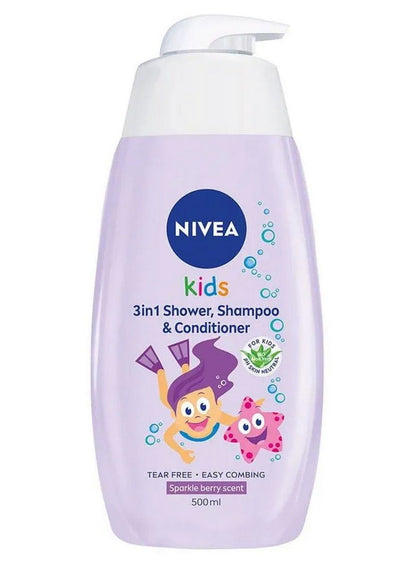 Nivea 3 In 1 Shower Gel Shampoo Conditioner for Kids