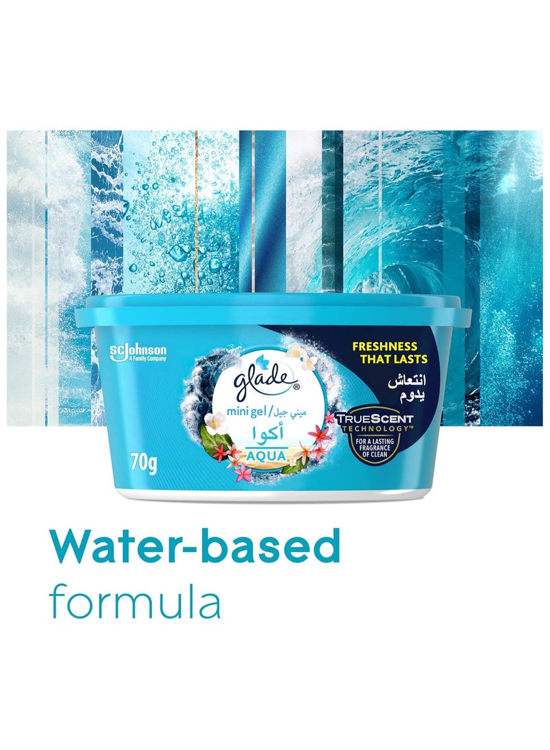 Glade Aqua Mini Gel Air Freshener 70G