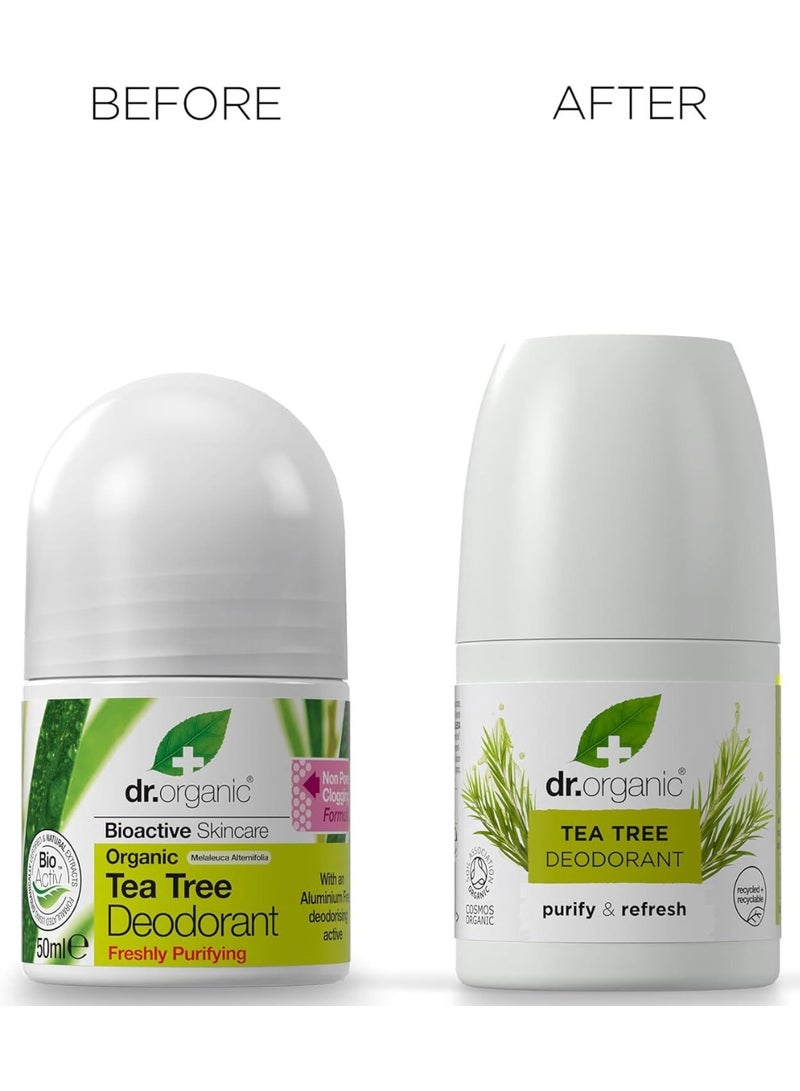 Dr.Organic Tea Tree Deodorant Roll On 50 ML