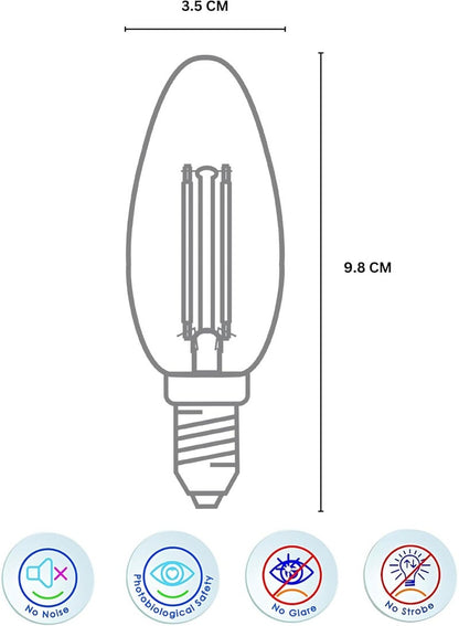 Levin Germany LED Candle Bulb Pack of 6
