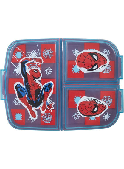 STOR Multi Compartment Sandwich Box - Spiderman