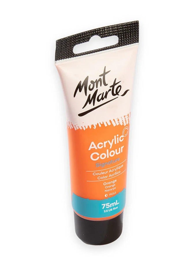 Mont Marte Acrylic Paint 75ML Tube Orange