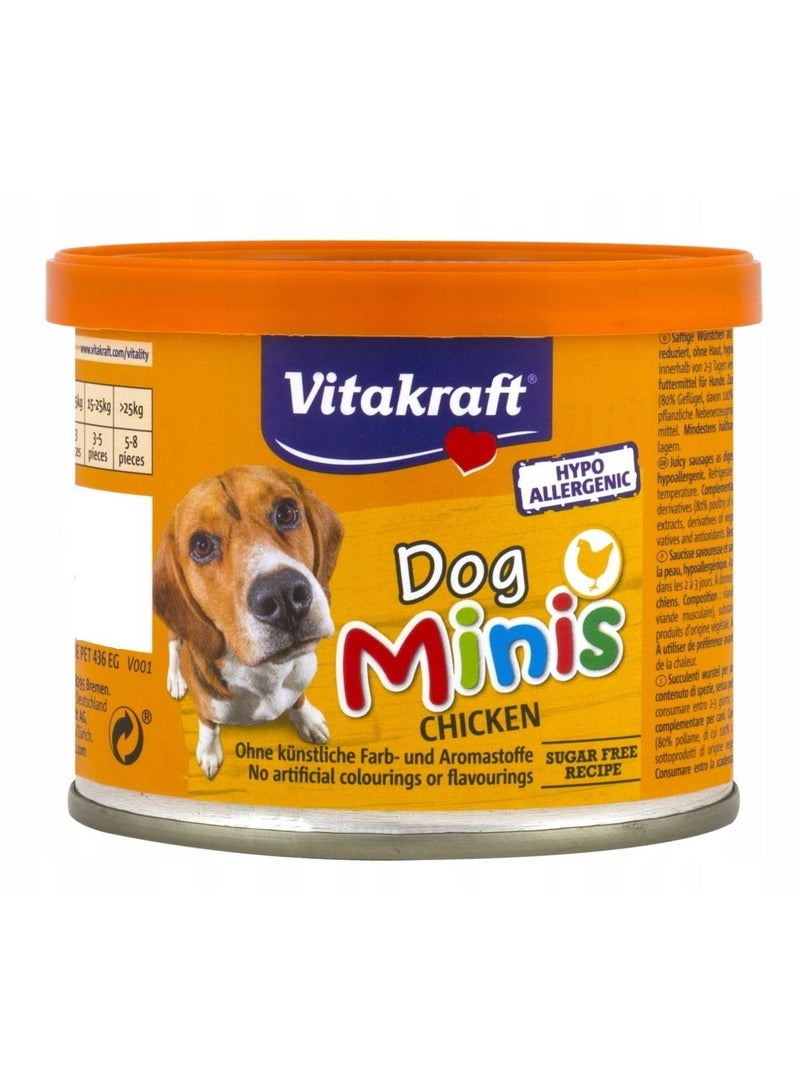 Vitakraft Dog Minis Chicken Sausages 120g