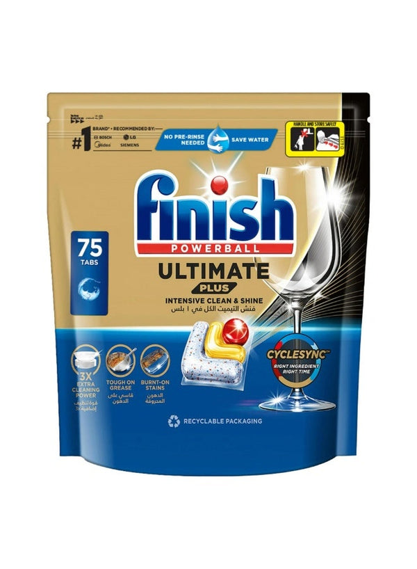 Finish Powerball Ultimate Plus Dishwasher Tablets - Lemon