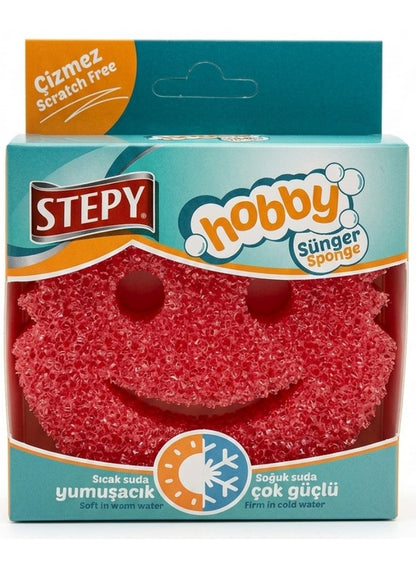 air dry, assorted colors, cold water, dry place, ease non, every day, hobby scrubber, hobby scrubber sponge, hot water, multi purpose, scrubber sponge, scrubber sponge single, sponge single, stepy, warm water